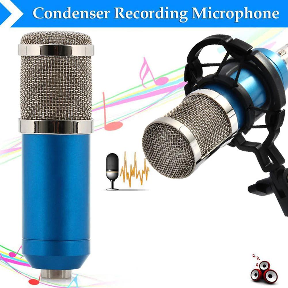 Skorter | BM-800 Condenser Recording Microphone with Shock Mount for Radio Transmission