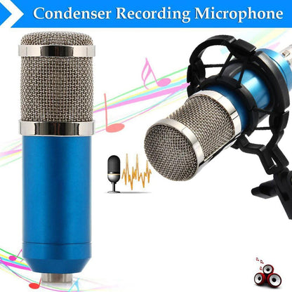 Skorter | BM-800 Condenser Recording Microphone with Shock Mount for Radio Transmission