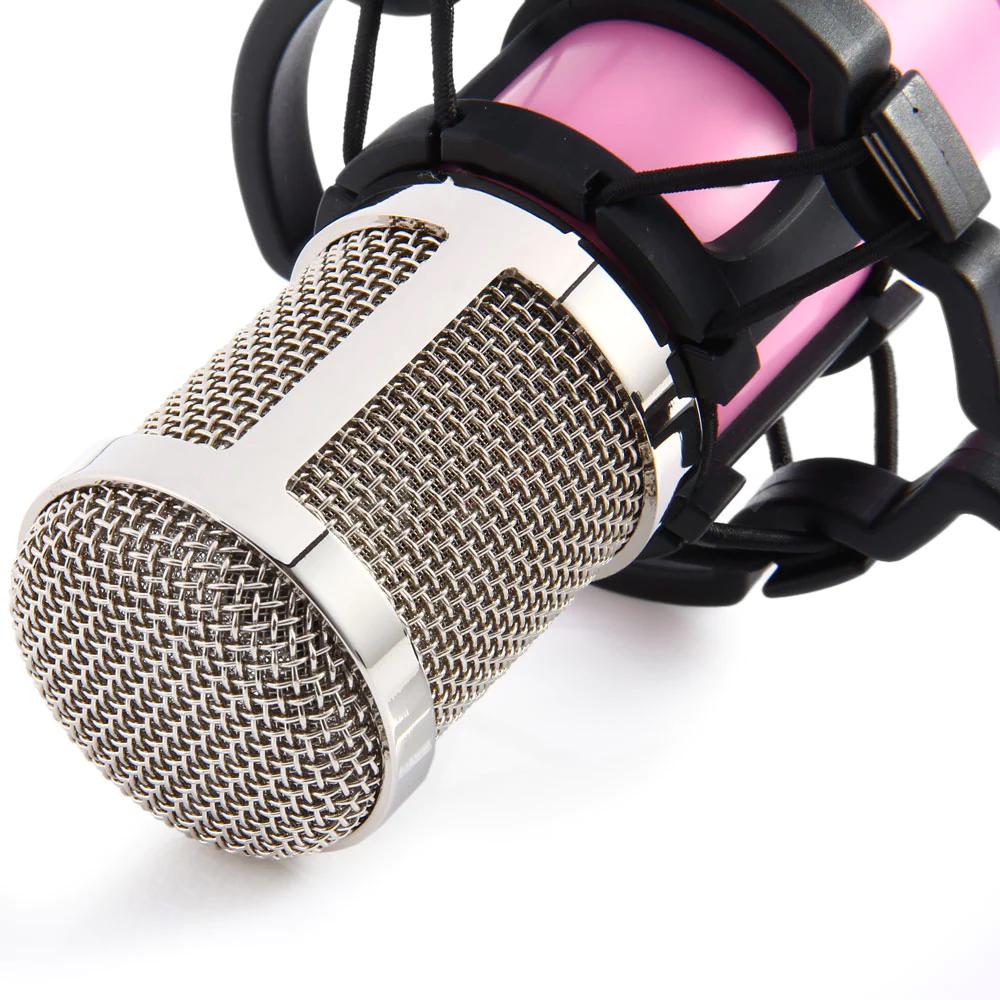 Skorter | BM-800 Condenser Recording Microphone with Shock Mount for Radio Transmission