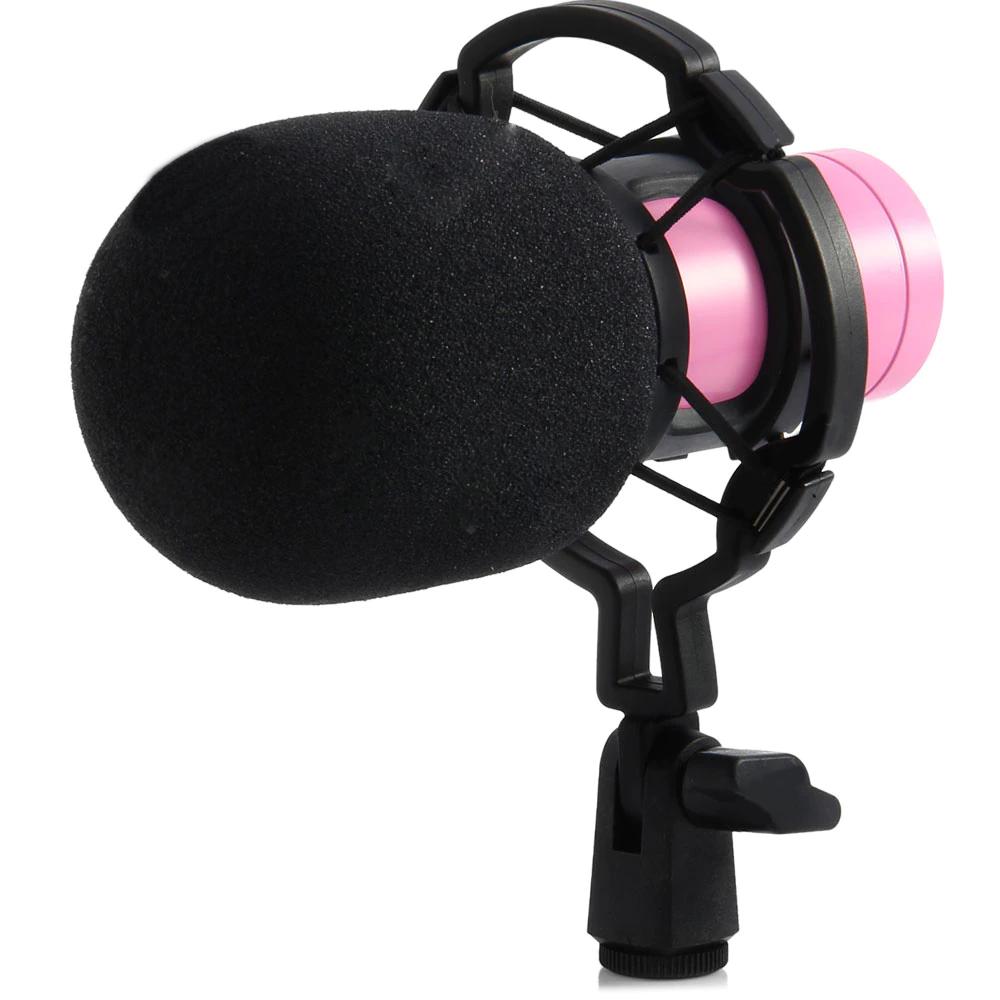 Skorter | BM-800 Condenser Recording Microphone with Shock Mount for Radio Transmission