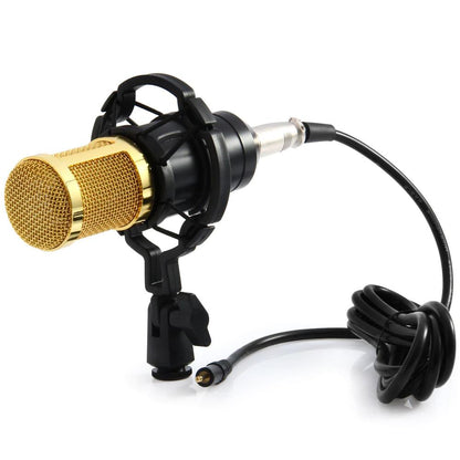 Skorter | BM-800 Condenser Recording Microphone with Shock Mount for Radio Transmission