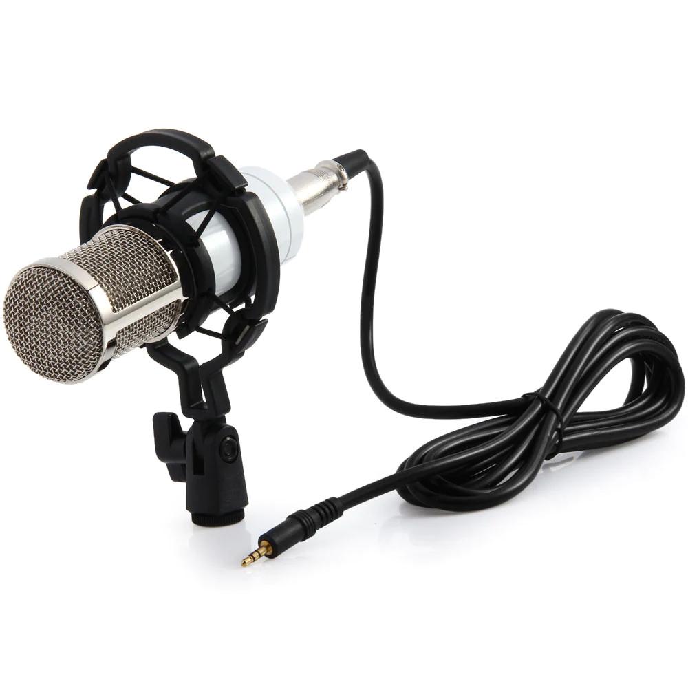 Skorter | BM-800 Condenser Recording Microphone with Shock Mount for Radio Transmission