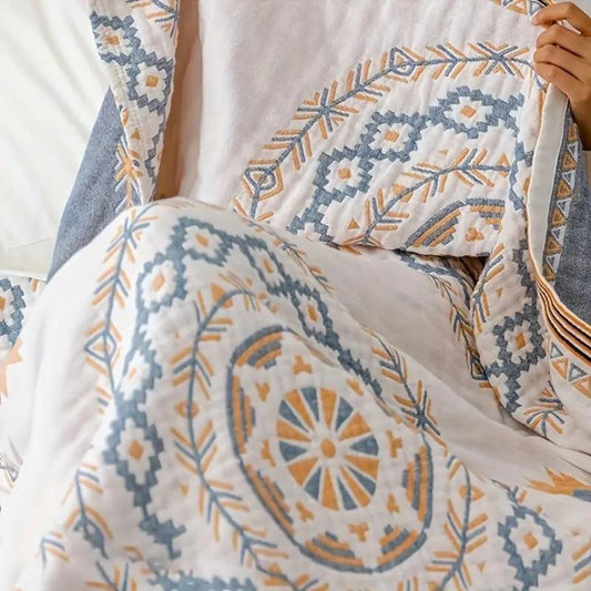 Skorter | BohoHaven Blanket – Cotton blanket with mandala pattern for indoors & outdoors