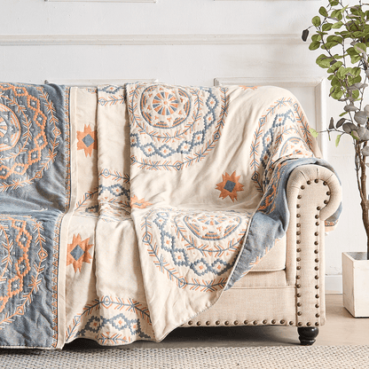 Skorter | BohoHaven Blanket – Cotton blanket with mandala pattern for indoors & outdoors