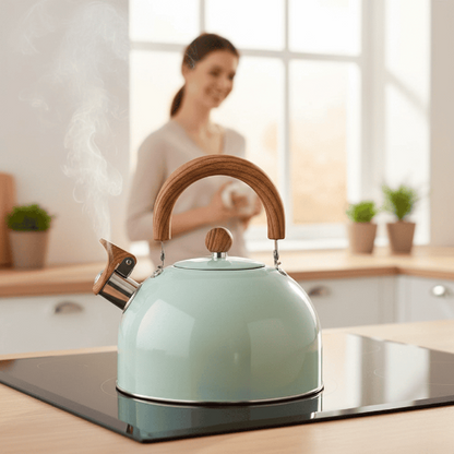 Skorter | BOILVIA – 3L Whistling Stainless Kettle with Comfort Grip Handle