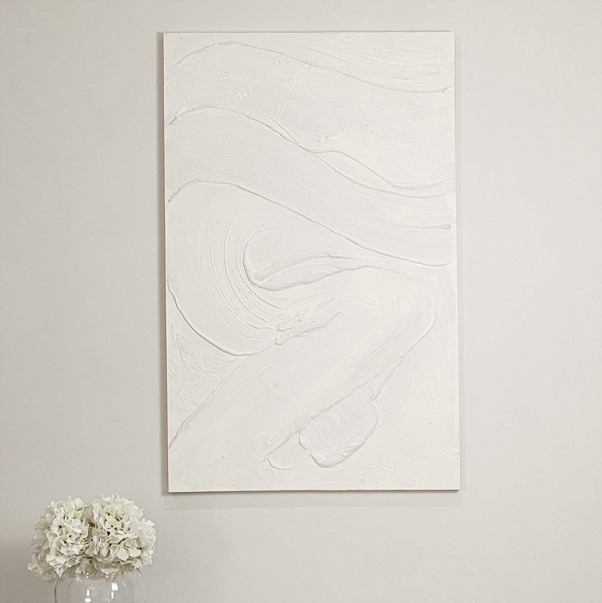 Skorter | Boston Cream Textured Abstract Canvas Wall Art