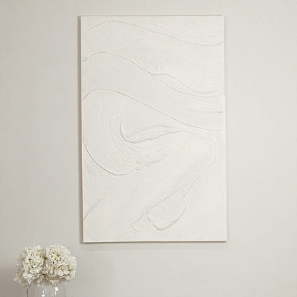 Skorter | Boston Cream Textured Abstract Canvas Wall Art