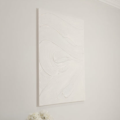 Skorter | Boston Cream Textured Abstract Canvas Wall Art