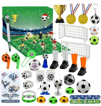 Skorter | BoxCalendar – Advent calendar for children with a football stadium to build yourself