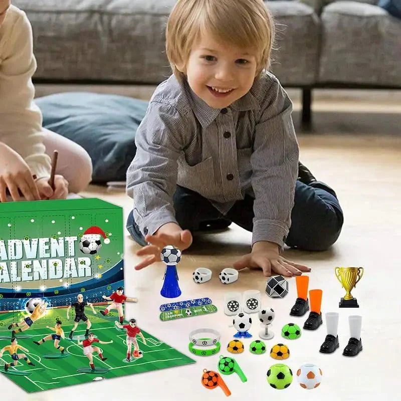 Skorter | BoxCalendar – Advent calendar for children with a football stadium to build yourself