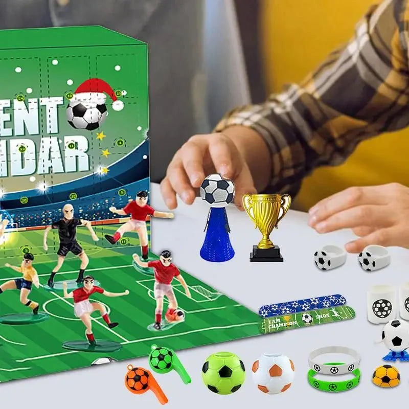 Skorter | BoxCalendar – Advent calendar for children with a football stadium to build yourself