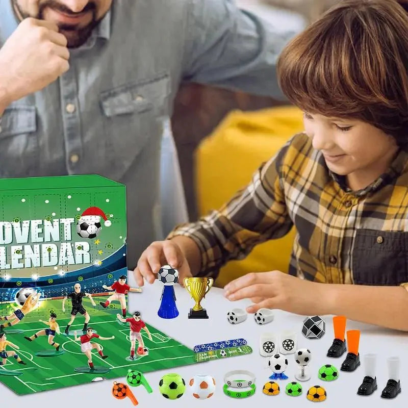 Skorter | BoxCalendar – Advent calendar for children with a football stadium to build yourself