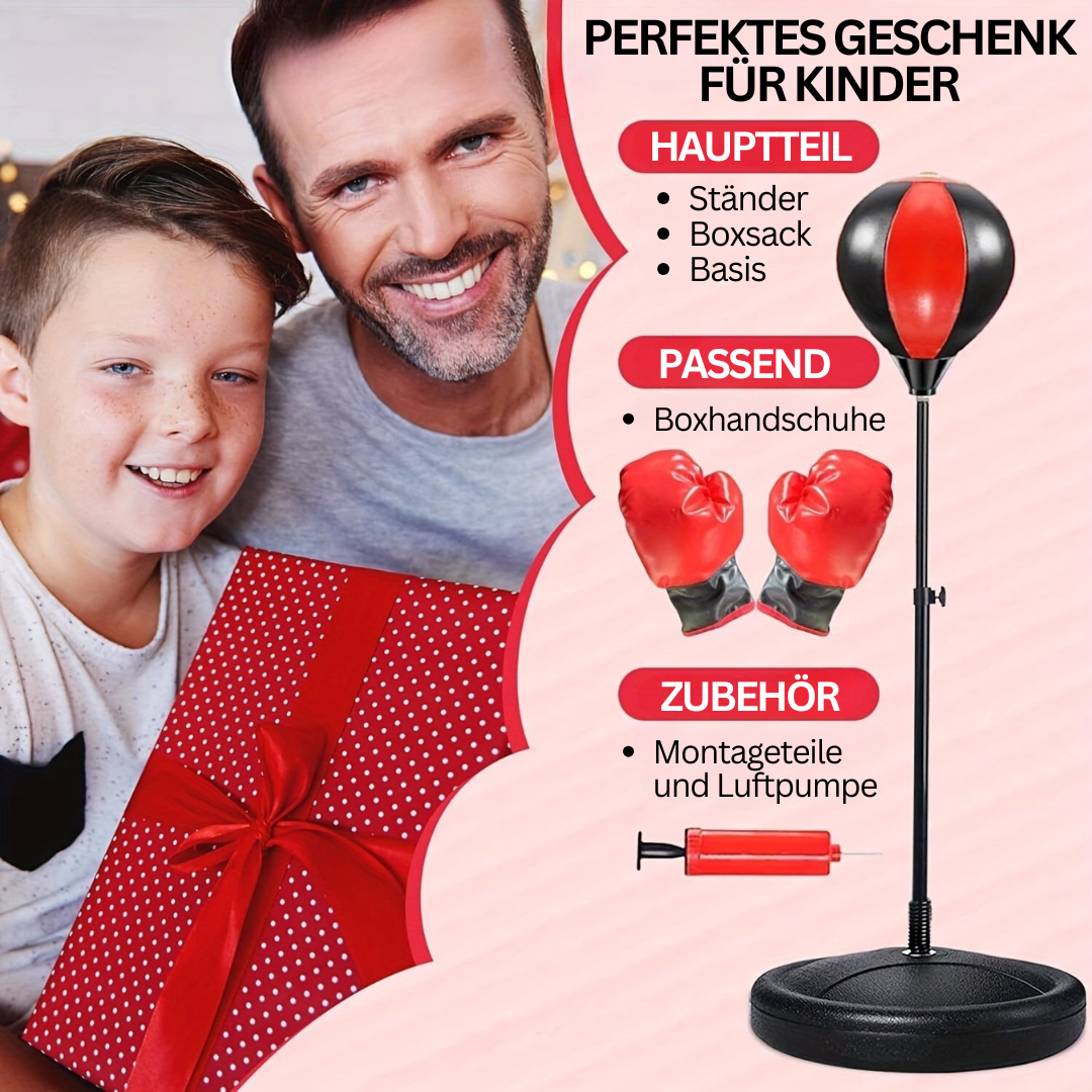 Skorter | BoksFun JuniorSet – Adjustable Punching Bag with Gloves for Children