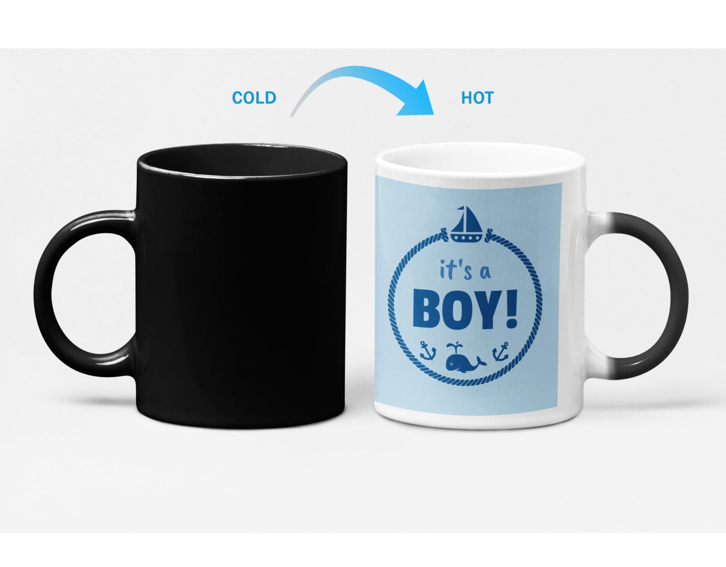 Skorter | a BOY Baby Shower Color Changing Heat Sensitive Mug