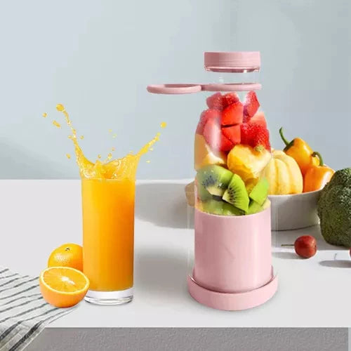 Skorter | Compact Portable Smoothie Blender with Fruit Container and Drinking Lid