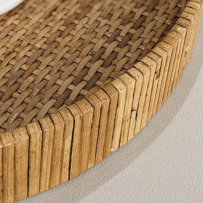 Skorter | Bree Set with 2 Natural Rattan Round Plates