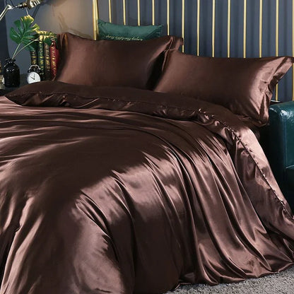 Skorter | Elegant Satin Silk Bedding Set - Luxurious Comfort for Every Night