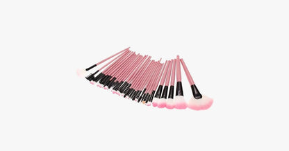 Skorter | 32-piece Professional Pink Makeup Brush Set