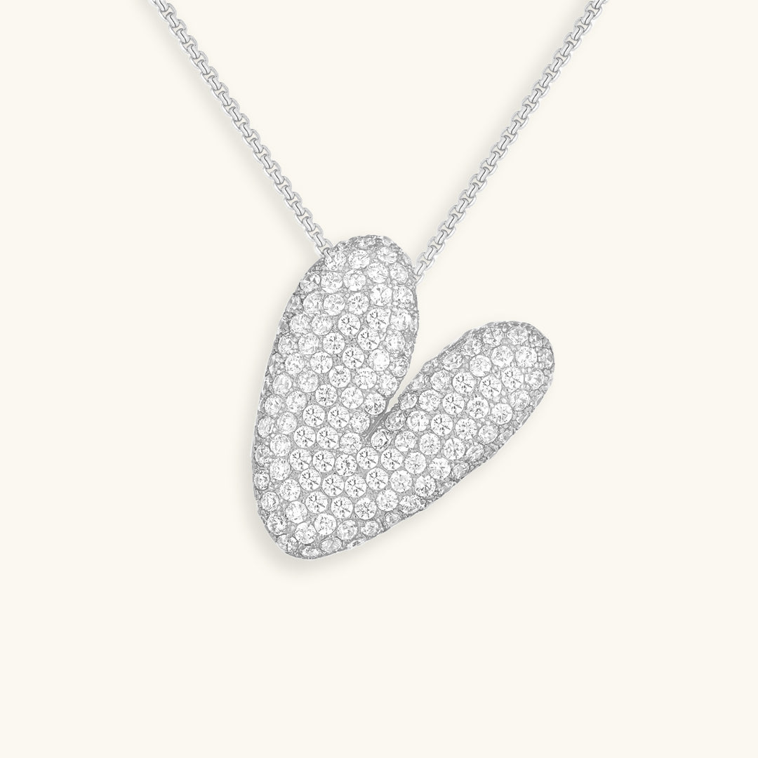 Skorter | Bubble Initial-Diamond-Necklace