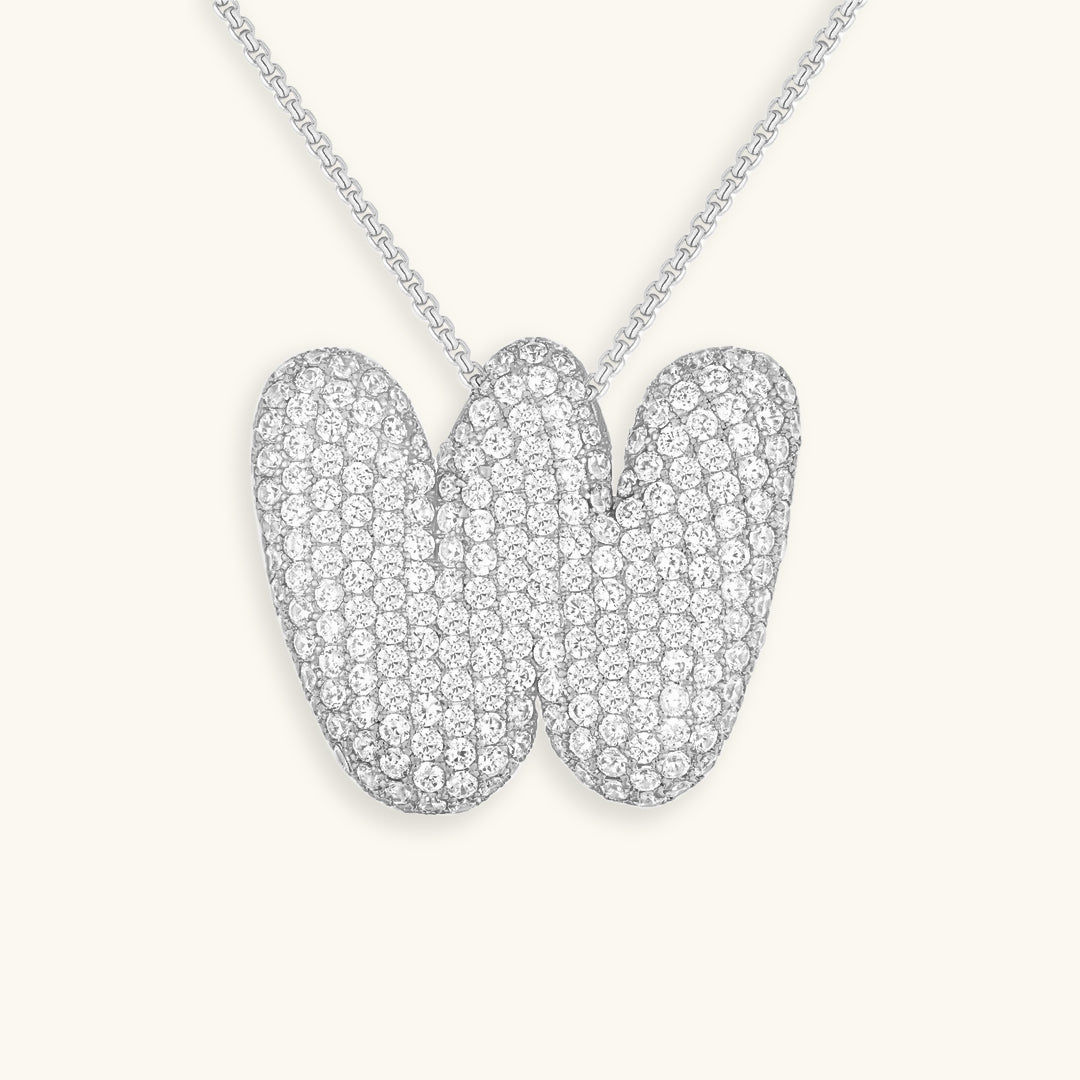 Skorter | Bubble Initial-Diamond-Necklace