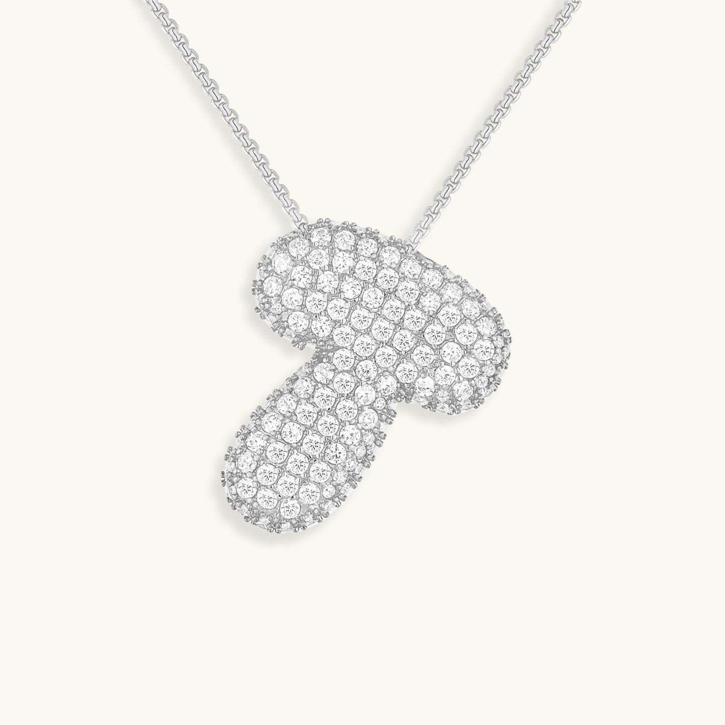 Skorter | Bubble Initial-Diamond-Necklace