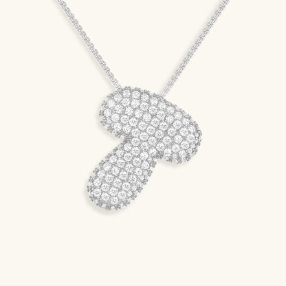 Skorter | Bubble Initial-Diamond-Necklace