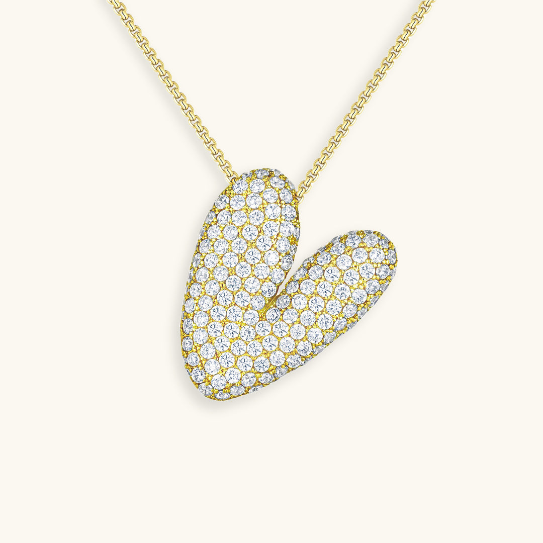 Skorter | Bubble Initial-Diamond-Necklace