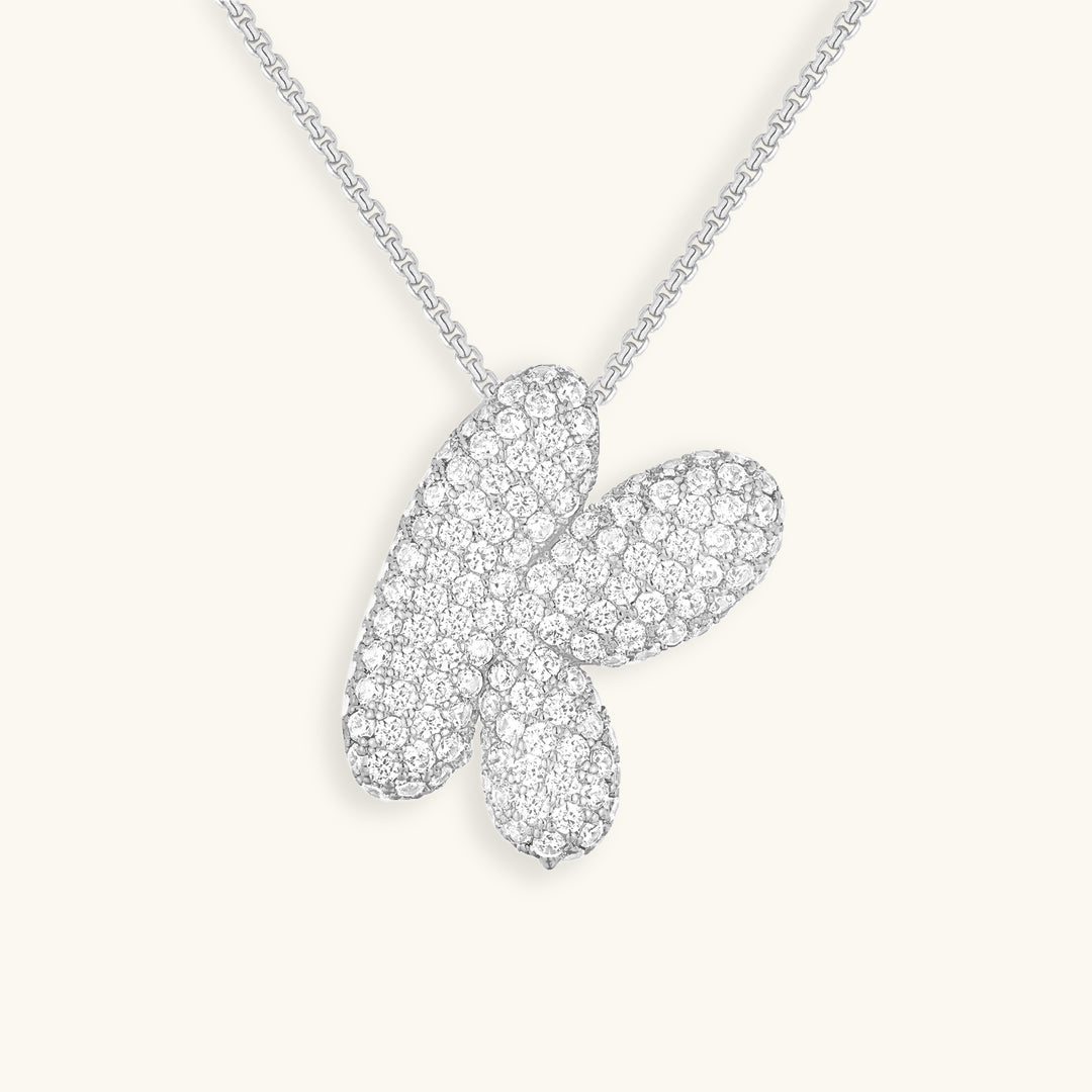 Skorter | Bubble Initial-Diamond-Necklace