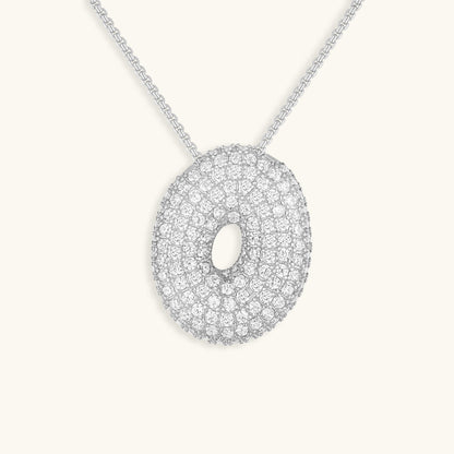 Skorter | Bubble Initial-Diamond-Necklace