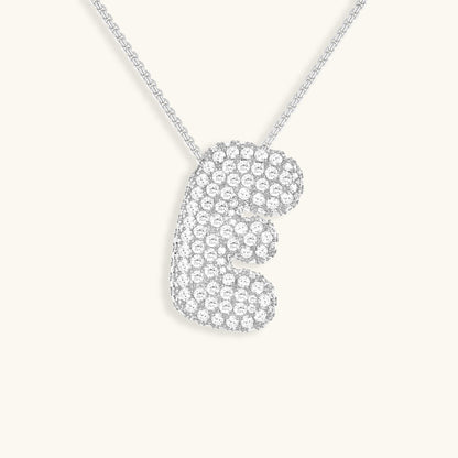 Skorter | Bubble Initial-Diamond-Necklace