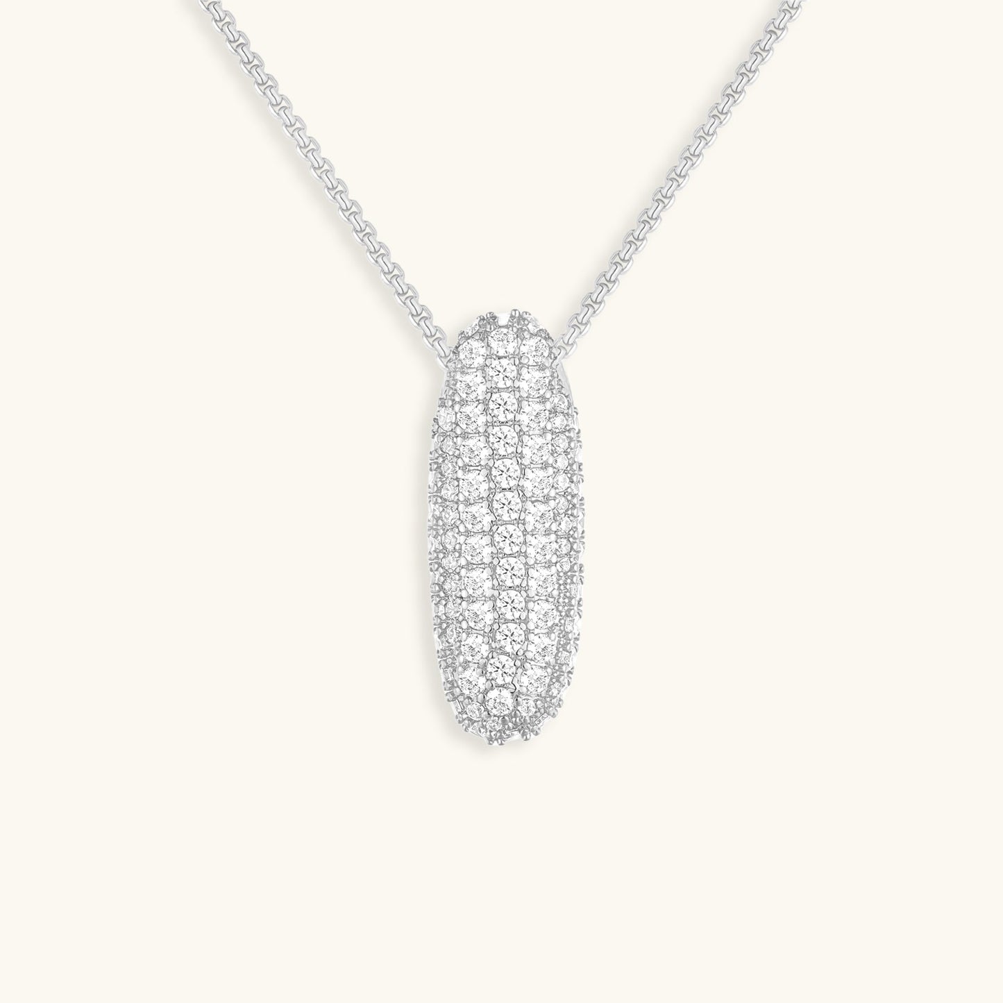 Skorter | Bubble Initial-Diamond-Necklace