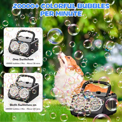 Skorter | Electric Bubble Machine with 20,000+ Bubbles Per Minute