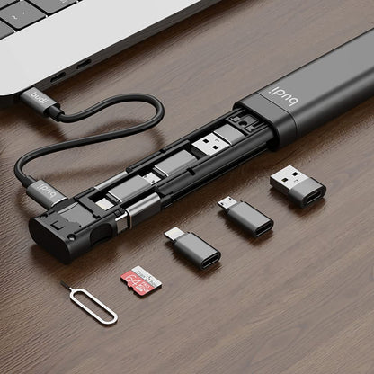 Skorter | BUDI Multifunction Smart Adapter Short Storage Data Cable USB Box