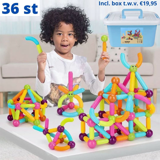 Skorter | Building Blocks | Magnetic | Inc. Free Storage Box Valued at €19.95