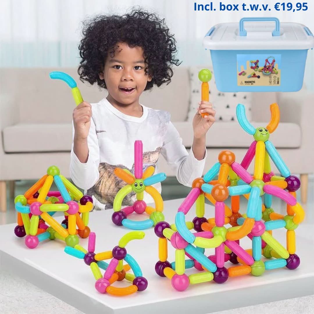 Skorter | Building Blocks | Magnetic | Inc. Free Storage Box Valued at €19.95