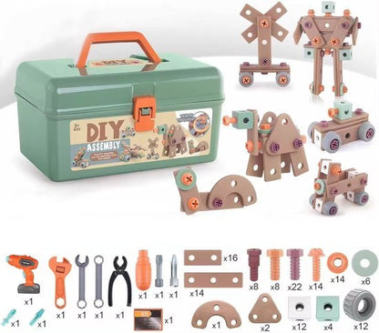 Skorter | Buildmaster Tool Set – 100-Piece Construction Toy for Creative Kids