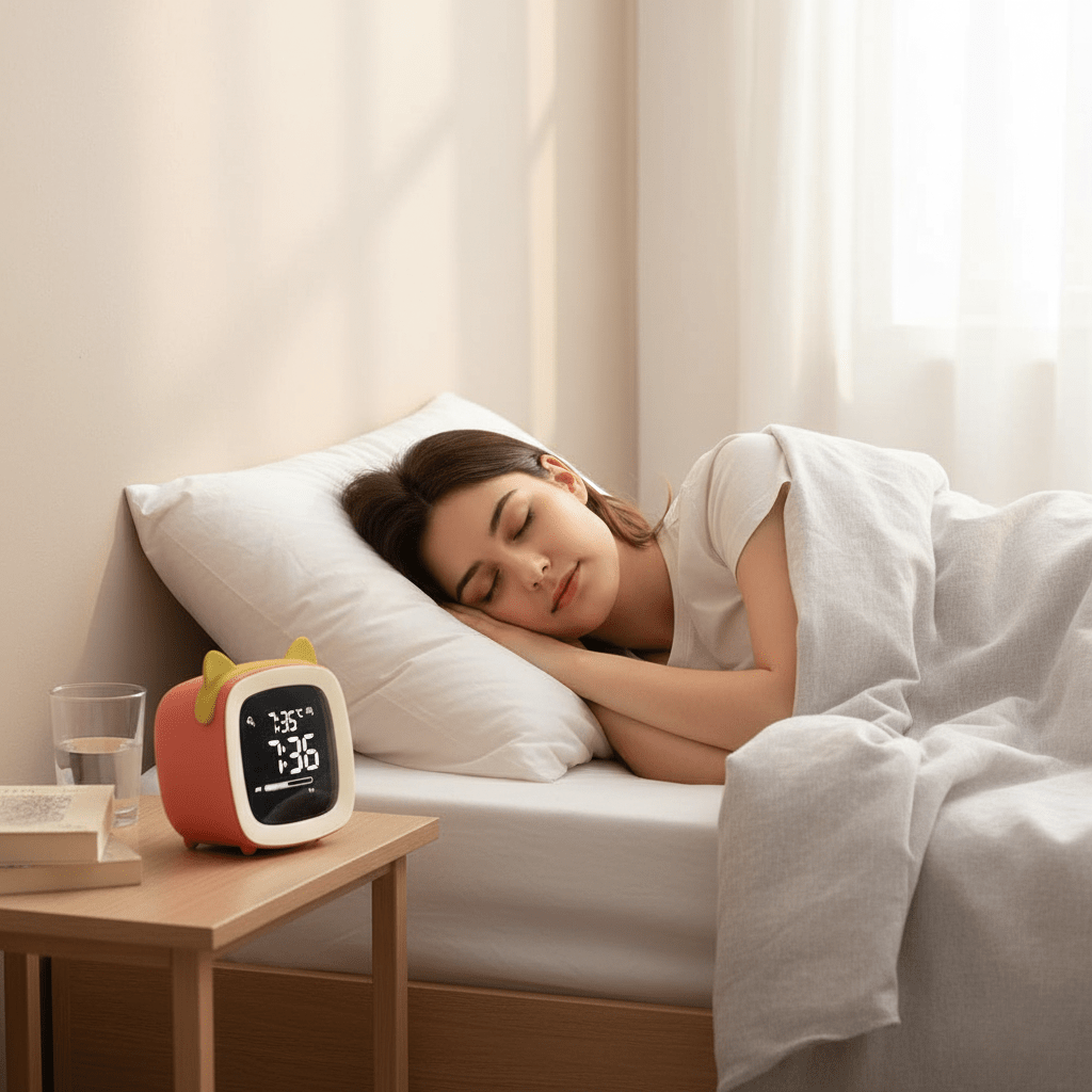 Skorter | BunnyGlow - LED Alarm Clock – Night Light with Digital Display & Timer