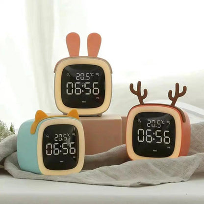 Skorter | BunnyGlow - LED Alarm Clock – Night Light with Digital Display & Timer