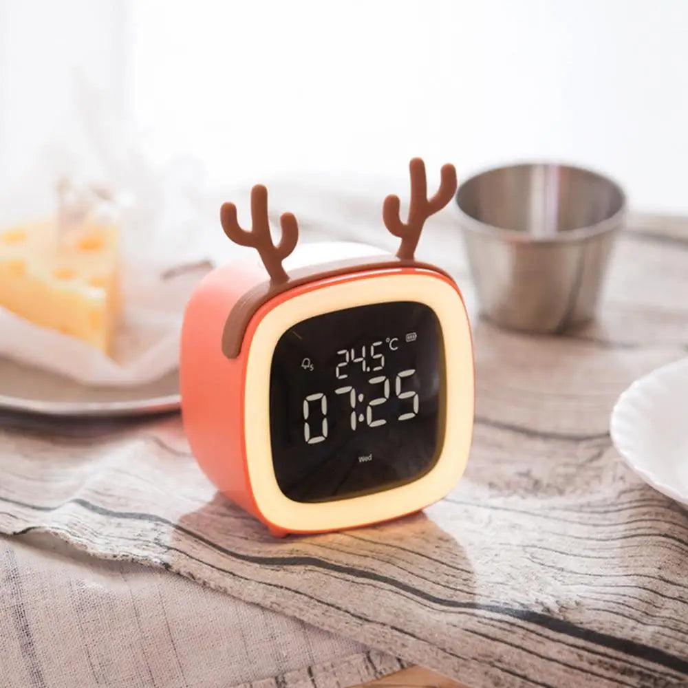 Skorter | BunnyGlow - LED Alarm Clock – Night Light with Digital Display & Timer