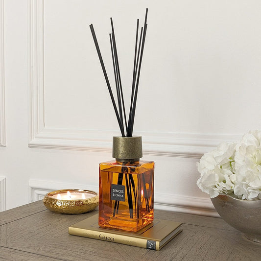 Skorter | Burnt Orange & Gold Large Tube Diffuser - 500ml