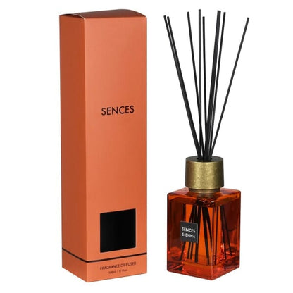 Skorter | Burnt Orange & Gold Large Tube Diffuser - 500ml