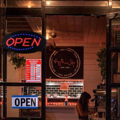 Skorter | Business Neon Open Sign Advertising Board with Steady Blinking Modes