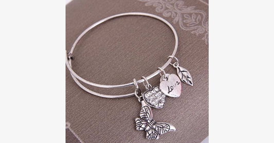 Skorter | Butterfly Love Charm Bracelet