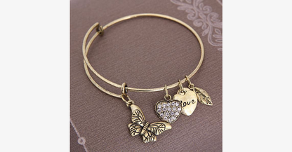 Skorter | Butterfly Love Charm Bracelet
