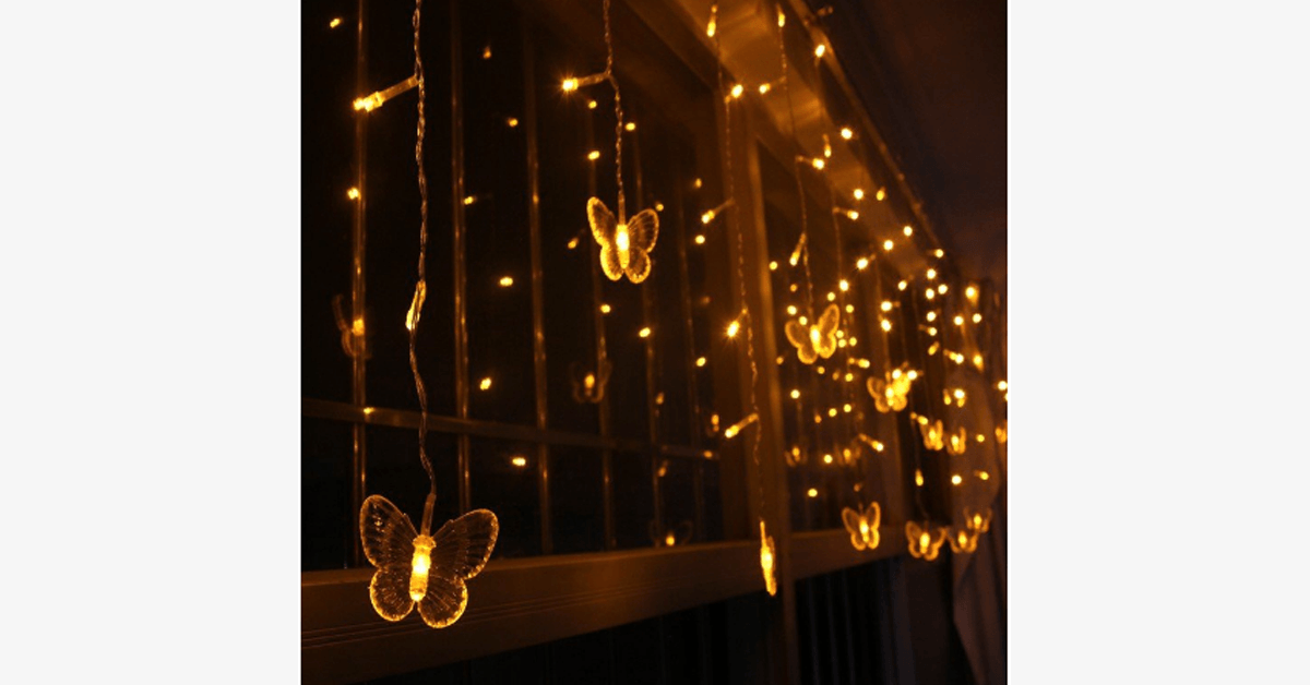 Skorter | 40-LED Party Fairy Butterfly Lights - Battery Powered - Perfect for Parties!