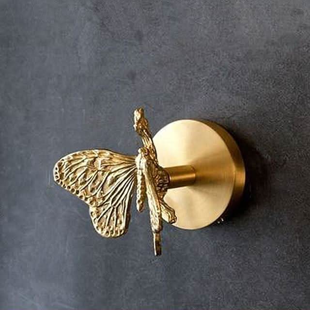 Skorter | Brass Animal Wall Hook Rack Gold Accents