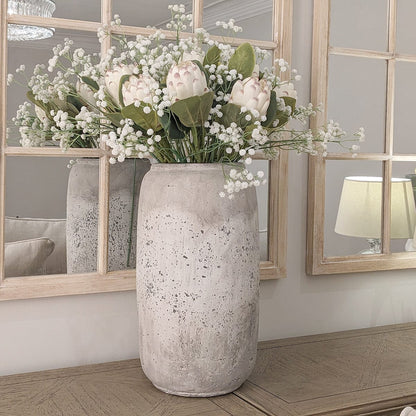 Skorter | Buxton Neutral Worn High Stone Vase