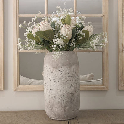Skorter | Buxton Neutral Worn High Stone Vase