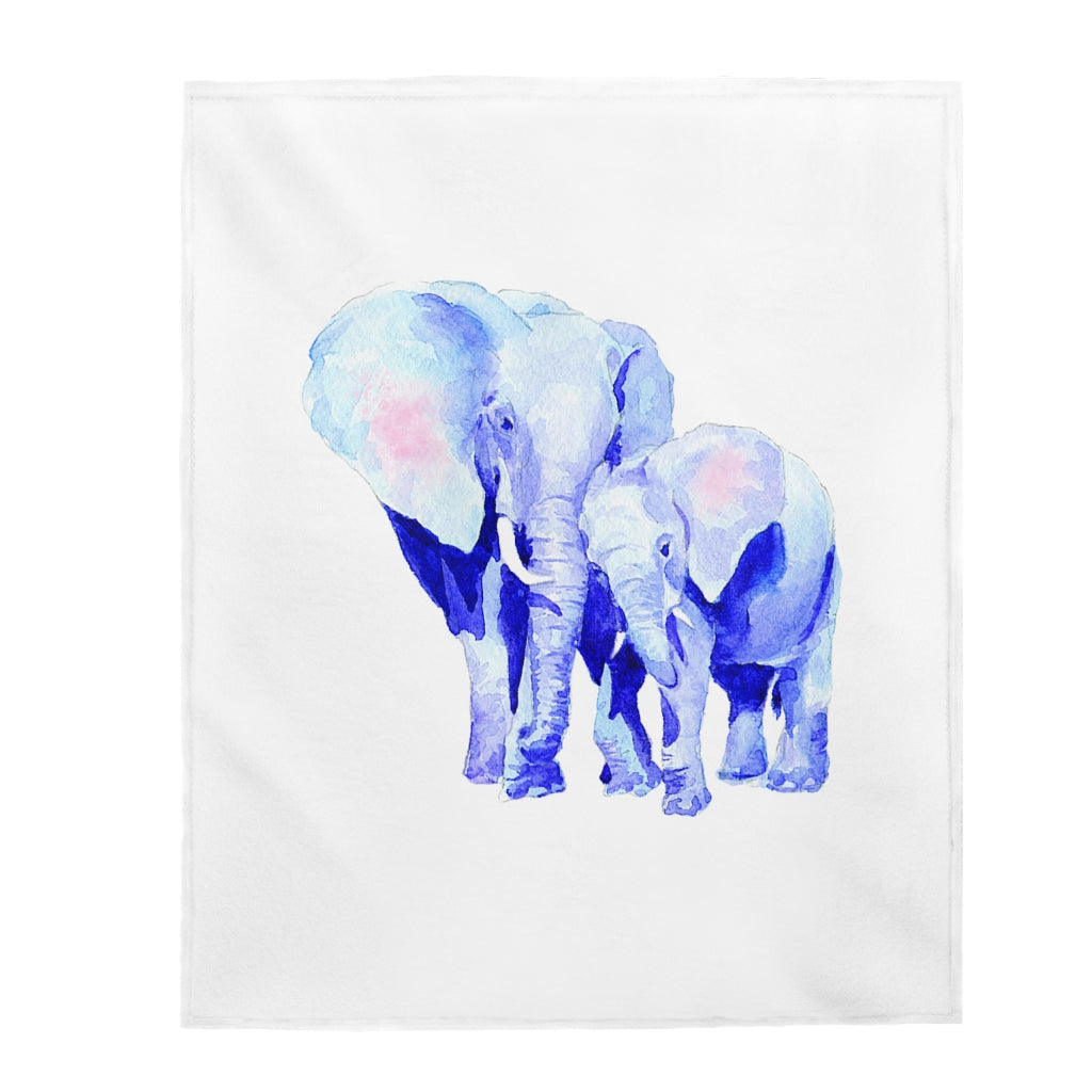 Skorter | and Baby Auspicious Elephant Velveteen Plush Blanket