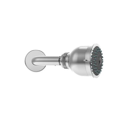 Skorter | 2-spray settings 2.92 inch wall-mounted fixed adjustable shower head in chrome -